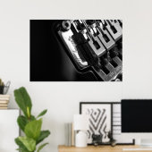 Poster de la guitare n° 1 (Bureau à domicile)