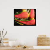 Poster de la Heliconia rose Hot Imprimer (Cuisine)