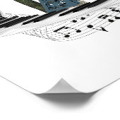 Poster de la jolie tour Eiffel Paris Amour (Coin)