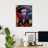 Poster de la Journée de la Mariachi morte (Bureau à domicile)