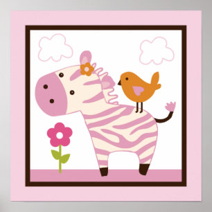 Poster de la Jungle/Zebra/Art mural imprimé