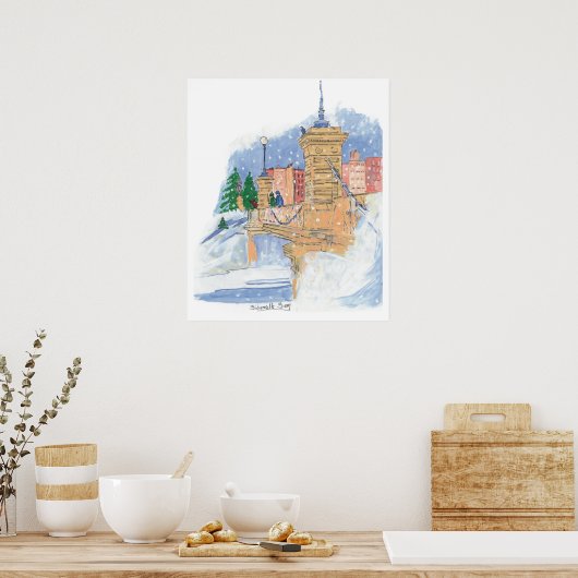 Poster de la lagune de neige (Cuisine)