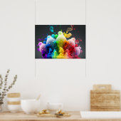 Poster de la lampe à lave arc-en-ciel (Cuisine)