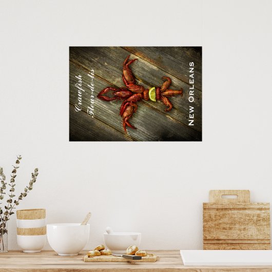 Poster de la langouste Fleur-De-Lis (Cuisine)