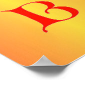 Poster de la lettre B (Coin)