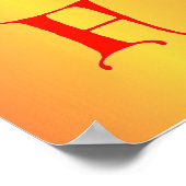 Poster de la lettre F (Coin)