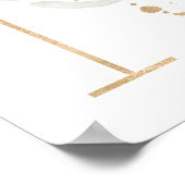 Poster de la lettre N monogramme (Coin)