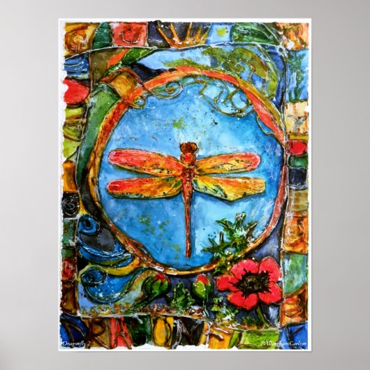 Poster de la libellule PMACarlson (Devant)