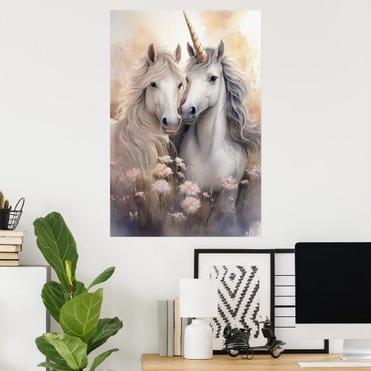 Poster de la licorne (Bureau à domicile)