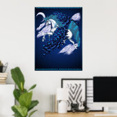 Poster de la licorne ailée (Bureau à domicile)