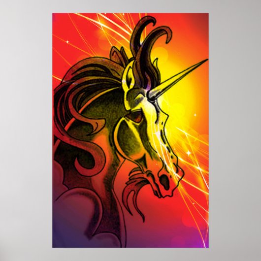 Poster de la licorne magique (Devant)