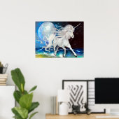 Poster de la licorne Moonlight (Bureau à domicile)