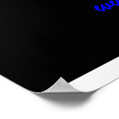 Poster de la Ligne Bleue Mince (Coin)