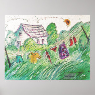 Poster de la ligne de vêtements de pays