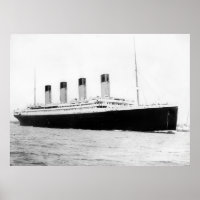 Poster de la ligne passagers Titanic RMS