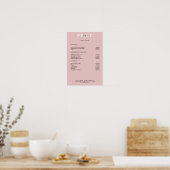 Poster de la liste de prix Simpel Pimk Blush (Cuisine)