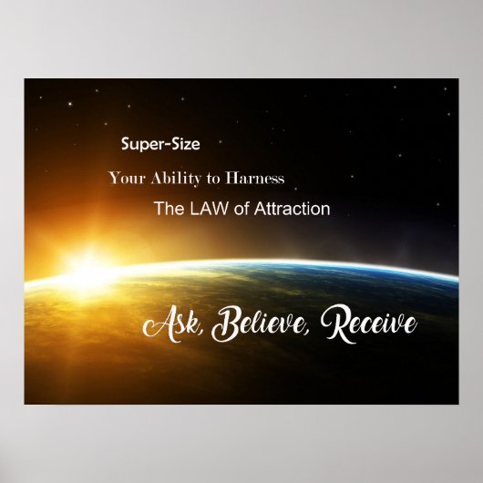 Poster de la loi d'attraction (Devant)