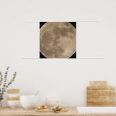 Poster de la lune Astronomie Pleine lune lunaire P (Cuisine)