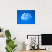 Poster de la Lune bleue (Bureau à domicile)