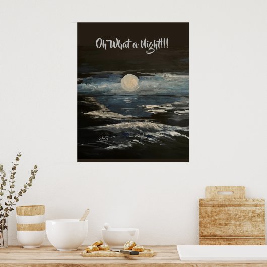Poster de la Lune bleue (Cuisine)