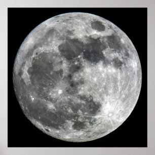 Poster de la lune de super lune