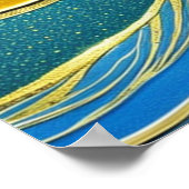 Poster de la lune et des vagues (Coin)