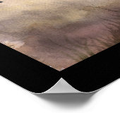 Poster de la lune jaune Automne Fée Imprimer (Coin)