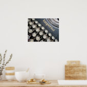 Poster de la machine à écrire impériale antique (Cuisine)