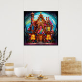 Poster de la maison de pain d'épices (Cuisine)