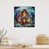 Poster de la maison de pain d'épices (Cuisine)