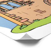 Poster de la maison ruines en ruines (Coin)