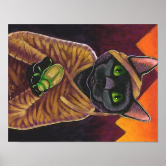 Poster de la maman de chat noir (Devant)