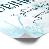 Poster de la maman mignonne et de la baleine de bé (Coin)