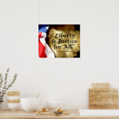 Poster de la marche des femmes | Liberté et justic (Cuisine)