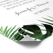 Poster de la mariée Mariage tropicale (Coin)