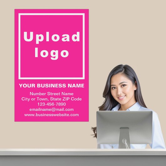 Poster de la marque commerciale sur rose