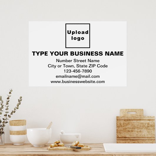 Poster de la marque d'affaires sur le rectangle bl (Cuisine)