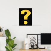 Poster de la marque de question d'or (Bureau à domicile)