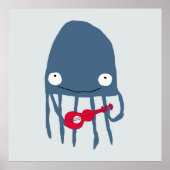 Poster de la méduse avec Ukelele (Devant)