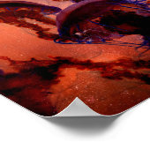 Poster de la méduse de l'espace sombre Nature (Coin)