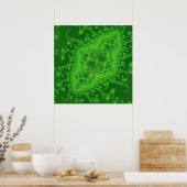 Poster de la méduse verte électrique (Cuisine)