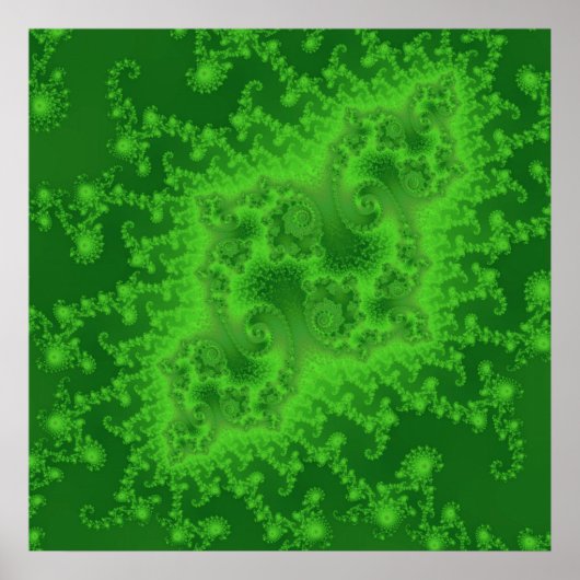 Poster de la méduse verte électrique (Devant)