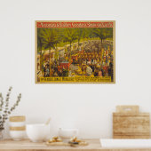 Poster de la ménagerie de la Jungle à Olympia Circ (Cuisine)