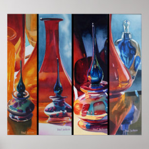 Poster de la ménagerie en verre d'art