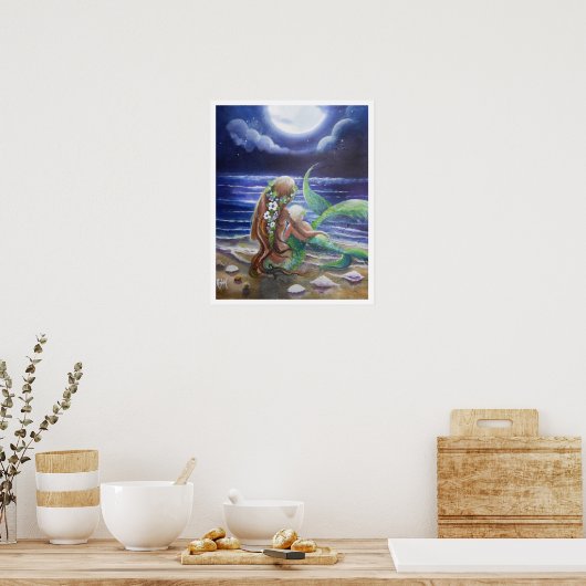 Poster de la mère et du bébé sirènes (Cuisine)