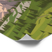 Poster de la montagne des Alpes suisses (Coin)