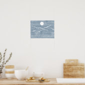 Poster de la montagne tirée à la main (Cuisine)