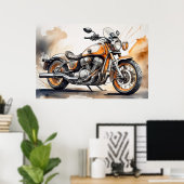Poster de la moto (Bureau à domicile)