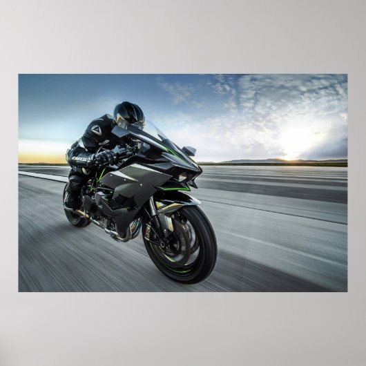 Poster de la moto Kawasaki Ninja (Devant)