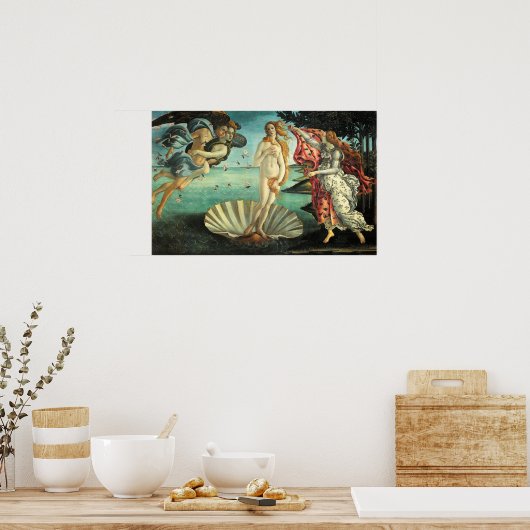 Poster de la naissance de Vénus (Cuisine)